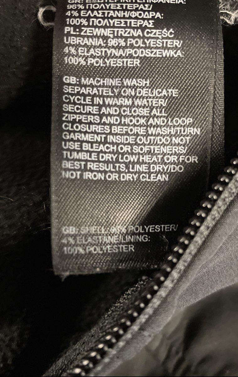 The North Face Women's Apex Bionic Softshell Jacket Black Full Zip Size S