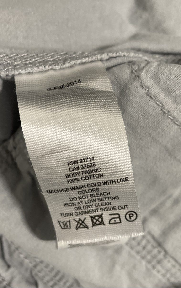 Armani Exchange Men's Light Blue Cotton Cargo Multi Pocket Zipper Shorts Sz 33