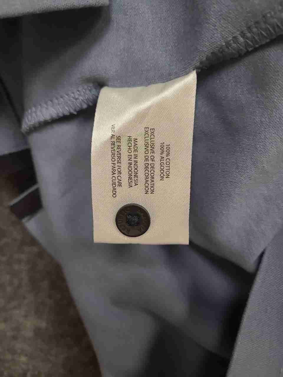 Banana Republic Men's Light Blue Short Sleeve Cotton Polo Shirt Sz L