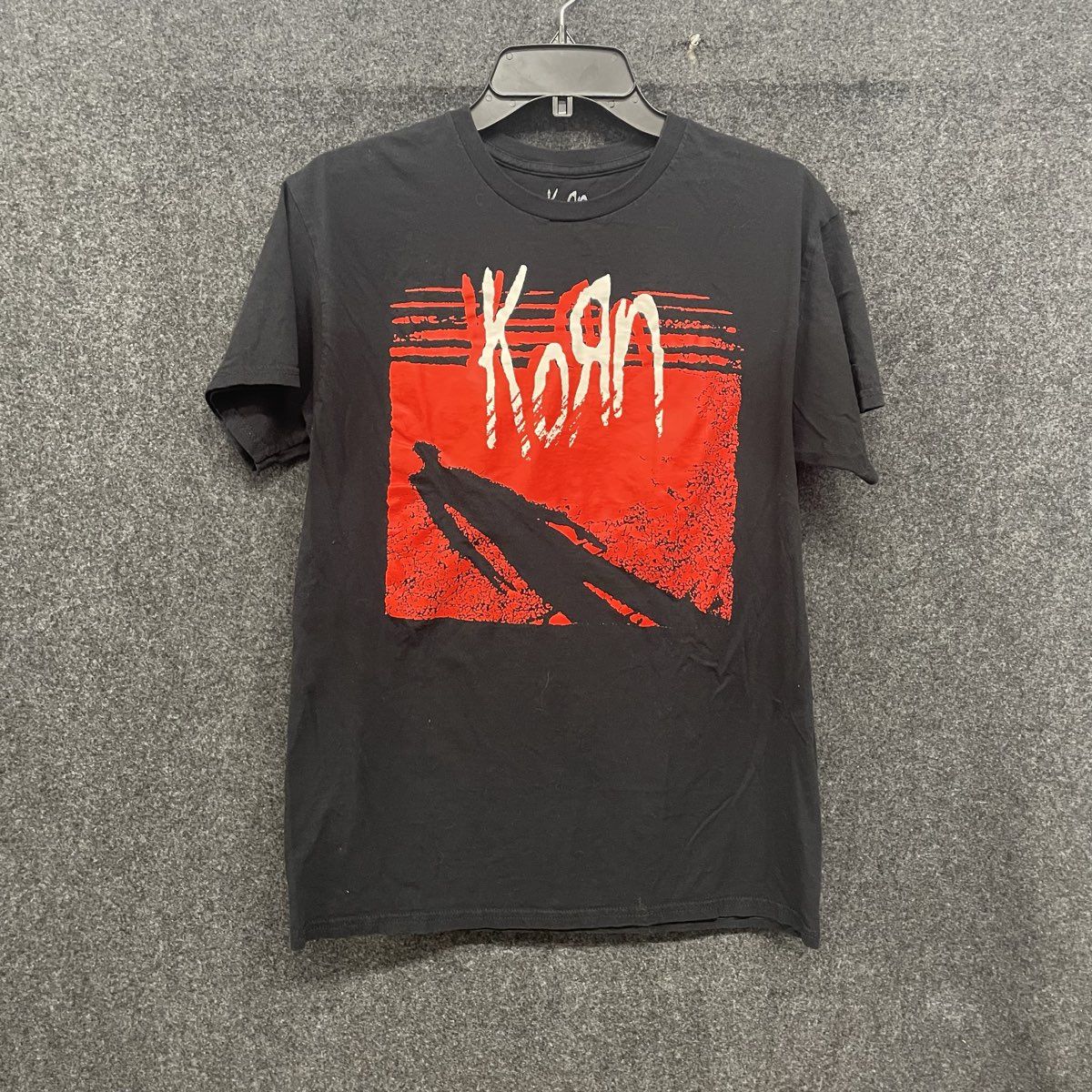 Vintage 2015 Korn Logo Shadow Graphic T-Shirt Mad Engine Sz M