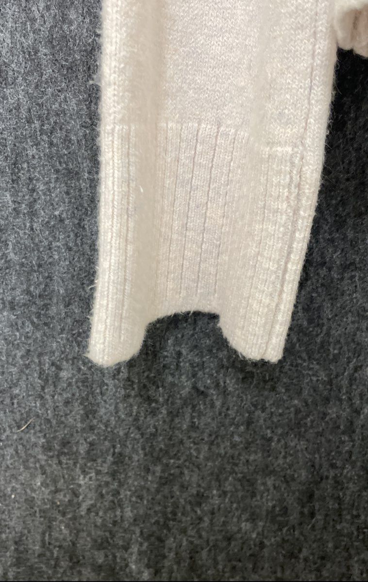 Truth by Republic Women's Mock Neck Sweater Cream Ribbed Knit Sz M NWT