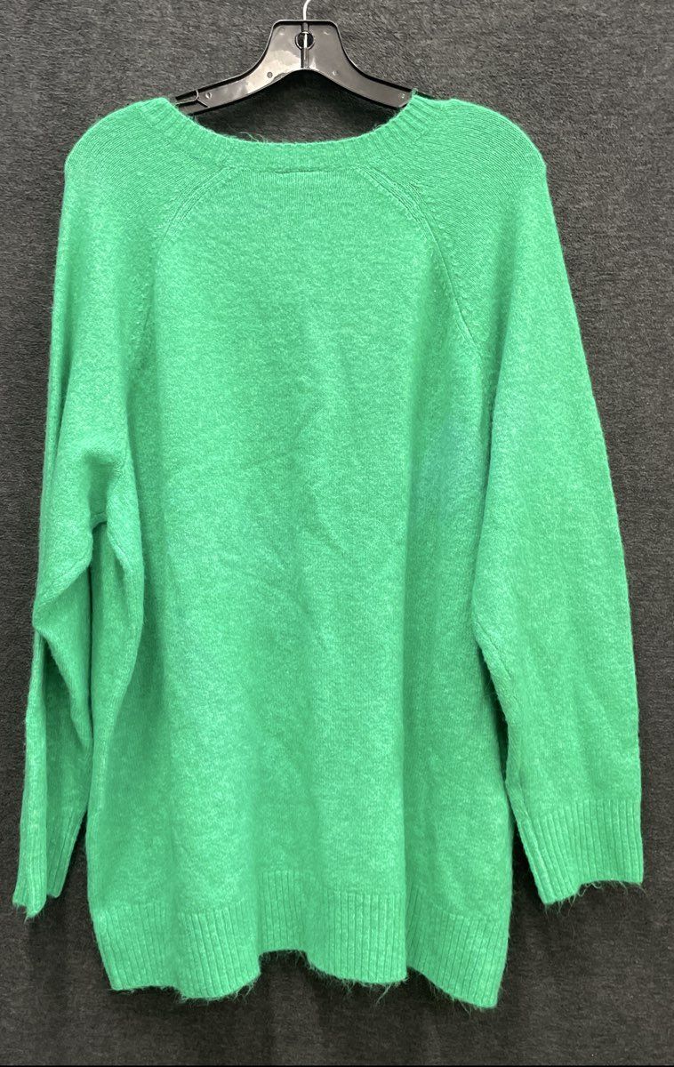 Torrid Women's Green Ribbed Knit Brushed Pullover Sweater Sz 3 NWT