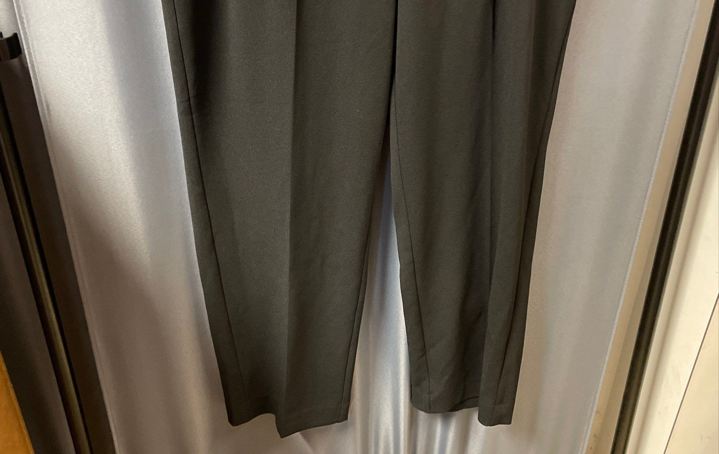 Anne Klein Women's Black Straight Leg Pants NWT Elastic Waist Sz 14