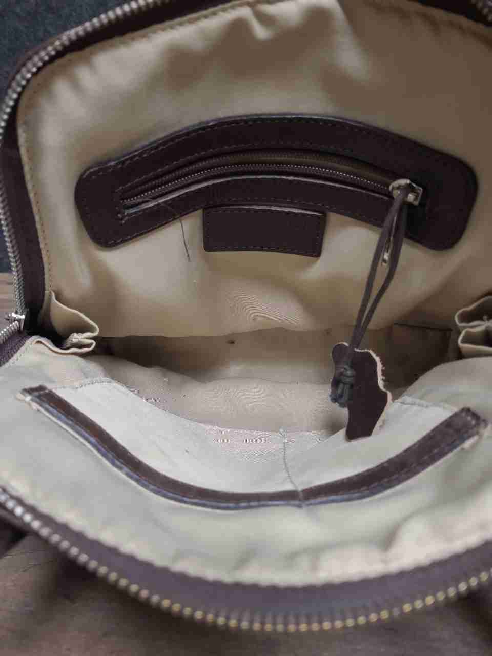 Valentina Brown Italian Leather Convertible Backpack Shoulder Crossbody Bag