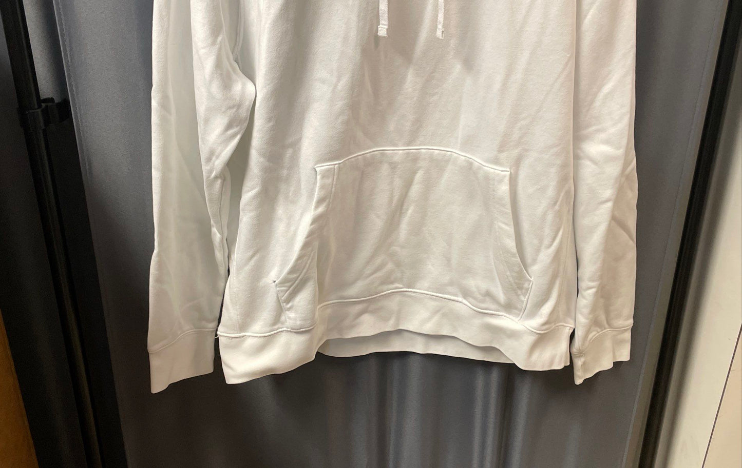 Nike Men's White Pullover Club Fleece Hoodie Futura Logo Sz XL-T