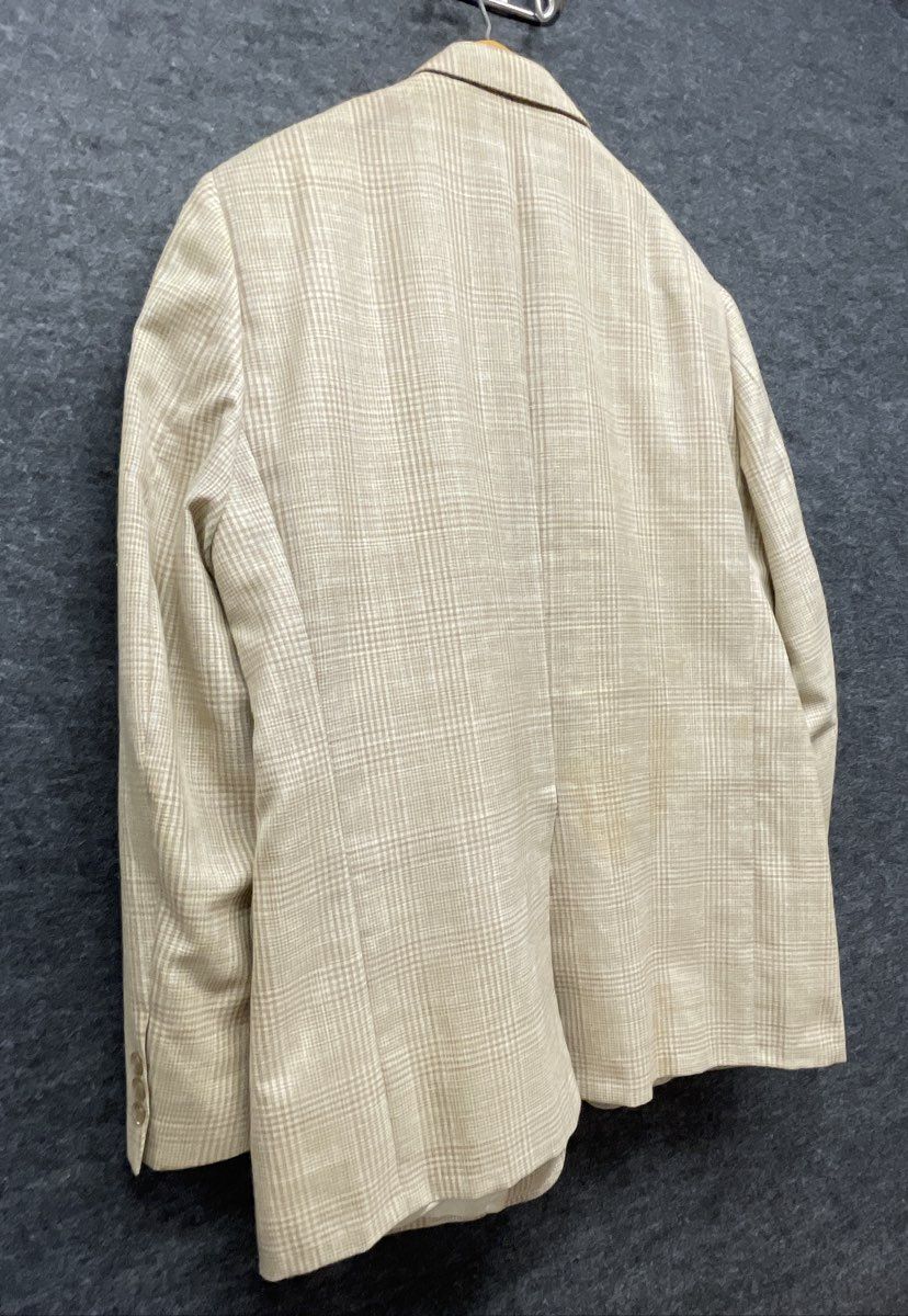 Vintage 80s Kingsridge Men's Plaid Blazer & Sansabelt Brown Pants Suit Set