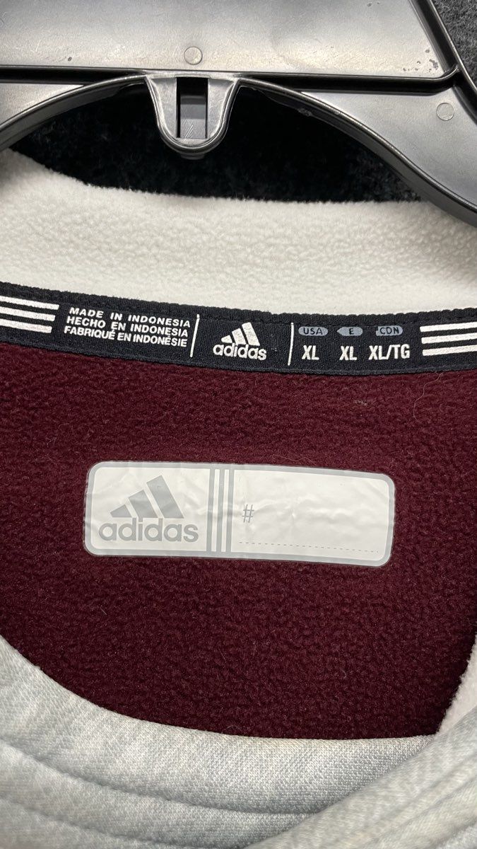 Adidas Mississippi State Bulldogs NCAA Maroon Gray Pullover Hoodie Men's XL