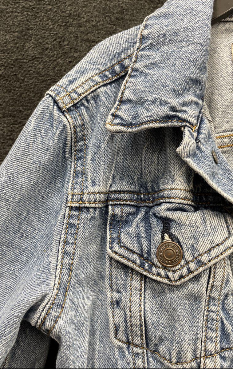Polo Ralph Lauren Kids Light Wash Blue Cotton Denim Trucker Jacket Sz M (8-10)