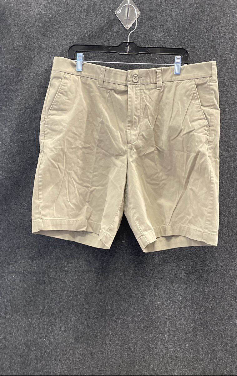 Apt. 9 Men's Khaki Chino Shorts Flat Front Stretch Cotton Blend Size 40