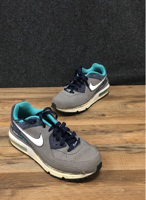 Nike Air Max Wright Grey Teal Navy Blue Running Sneakers Size 8