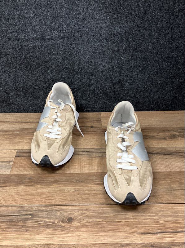 New Balance 327 Tan Silver Metallic Men's Sneakers MS327ME1 Size 12