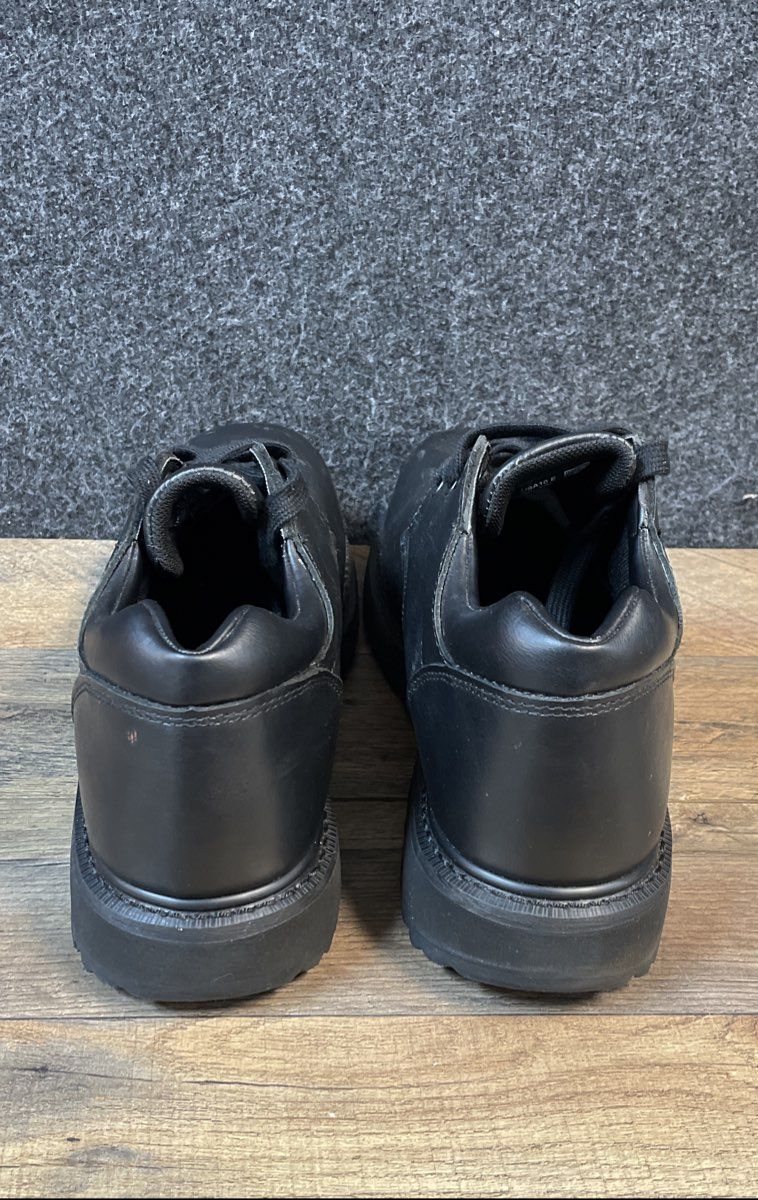 Hy-Test K10800 Black Leather Safety Toe Work Oxford Shoes Size 10E
