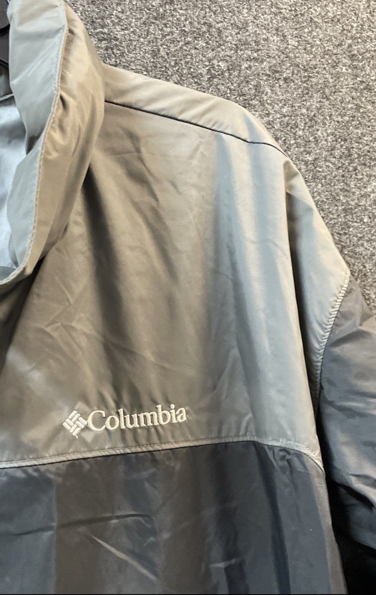 Columbia Men's Black Gray Omni-Shield Full Zip Nylon Lightweight Jacket Sz 2X