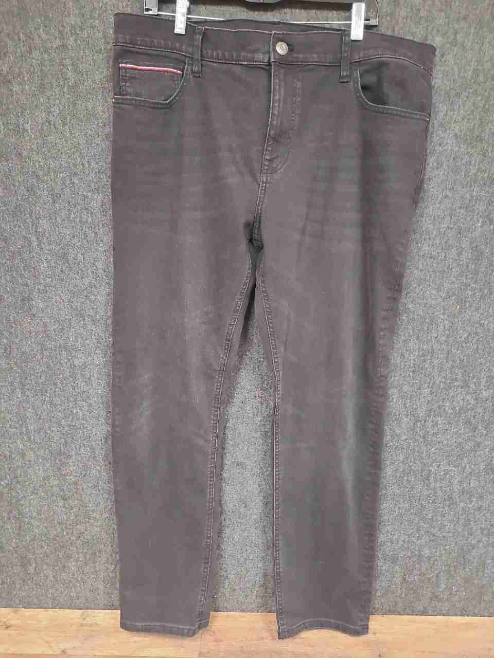Tommy Hilfiger Men's Tommy Jeans Slim Fit Faded Black Denim Jeans Sz 38x30