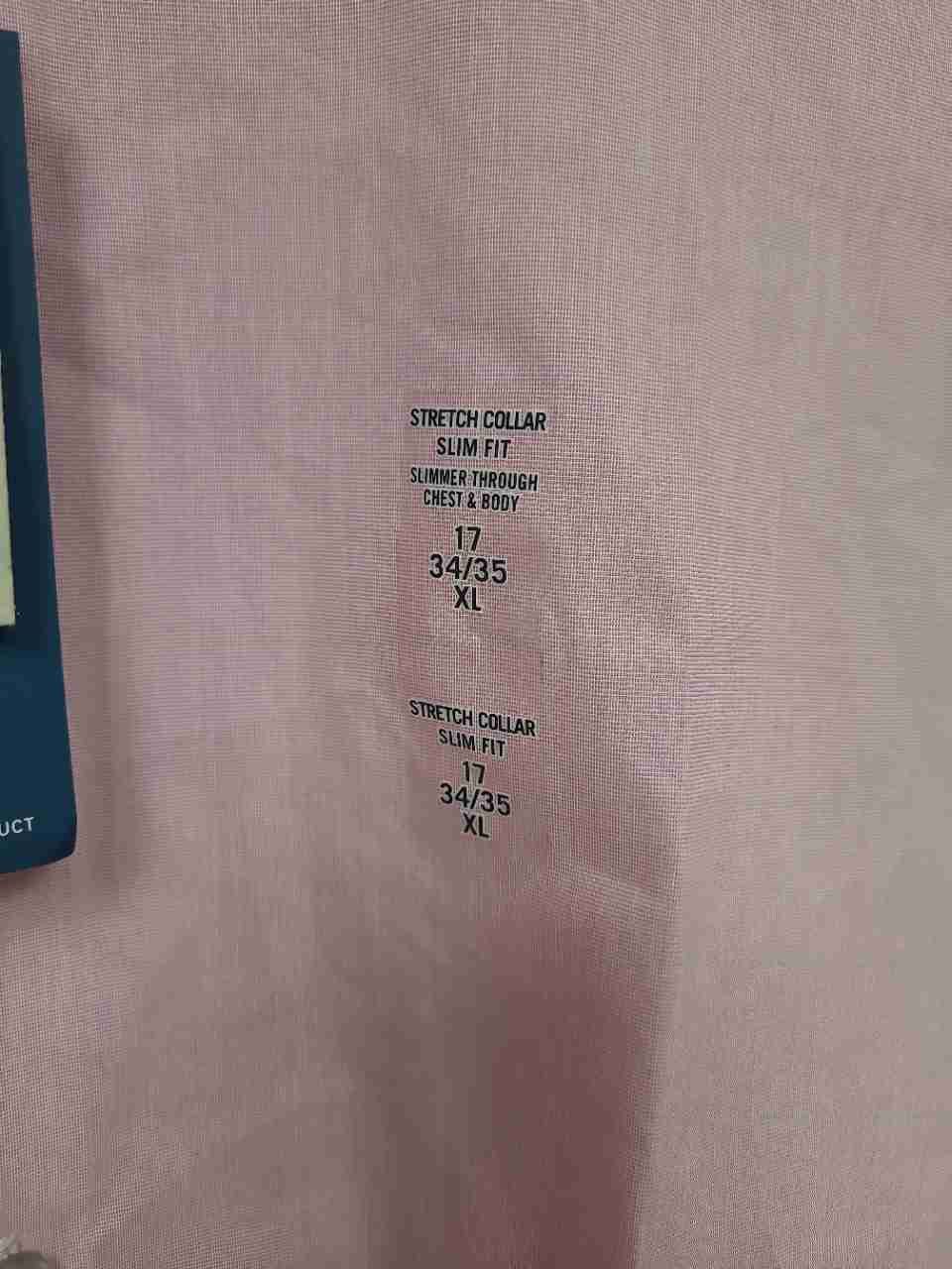 Kenneth Cole Reaction Men's Pink Flex Techni-Cole Slim Fit Shirt XL 17 34/35 NWT