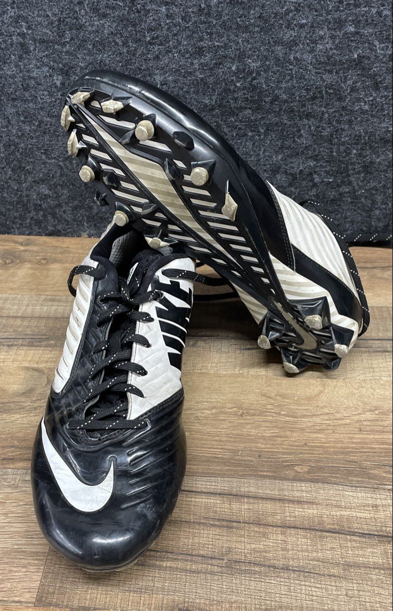 Nike Vapor Speed Low Black White Men's Football Cleats Size 9.5