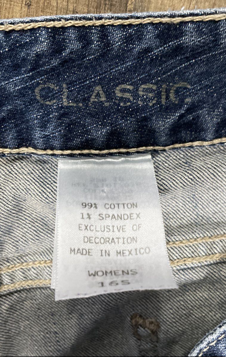 Eddie Bauer Women's Blue Classic Fit Stretch Denim Straight Leg Jeans Sz 16S