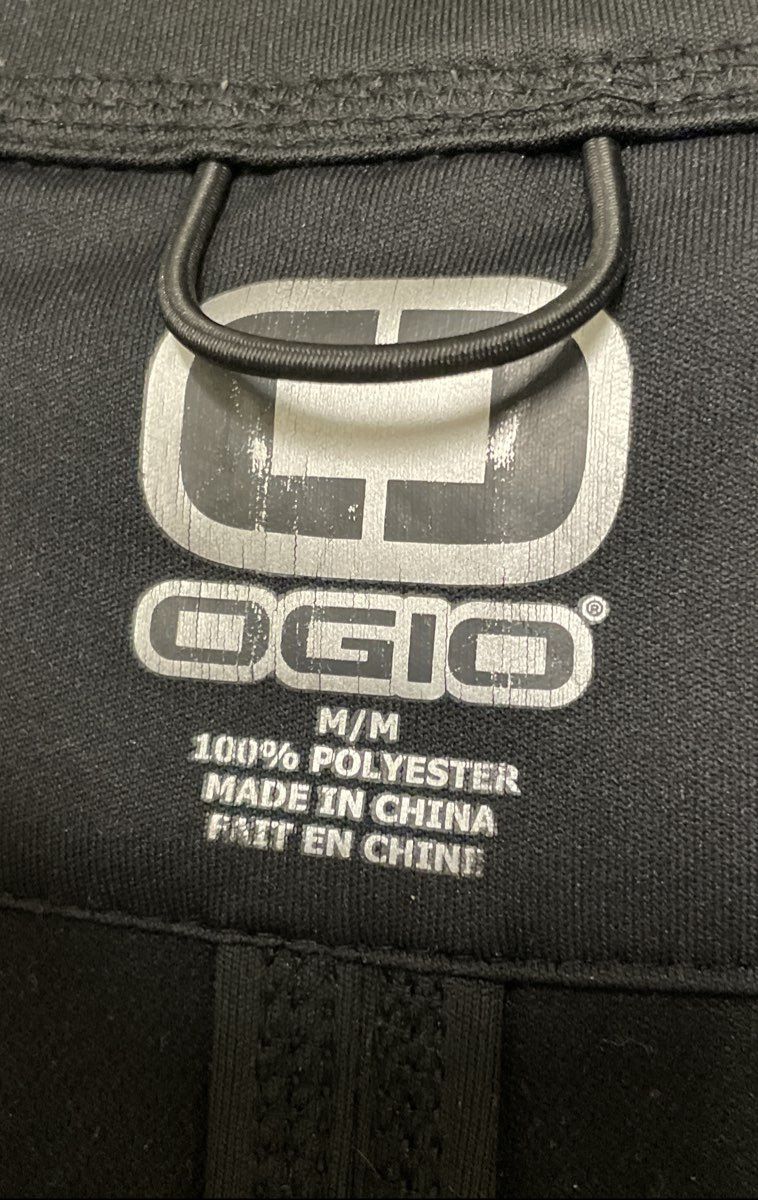 OGIO Men's Black Full Zip Mock Neck Jacket Dare 2 Be Great Ribbed Sz M