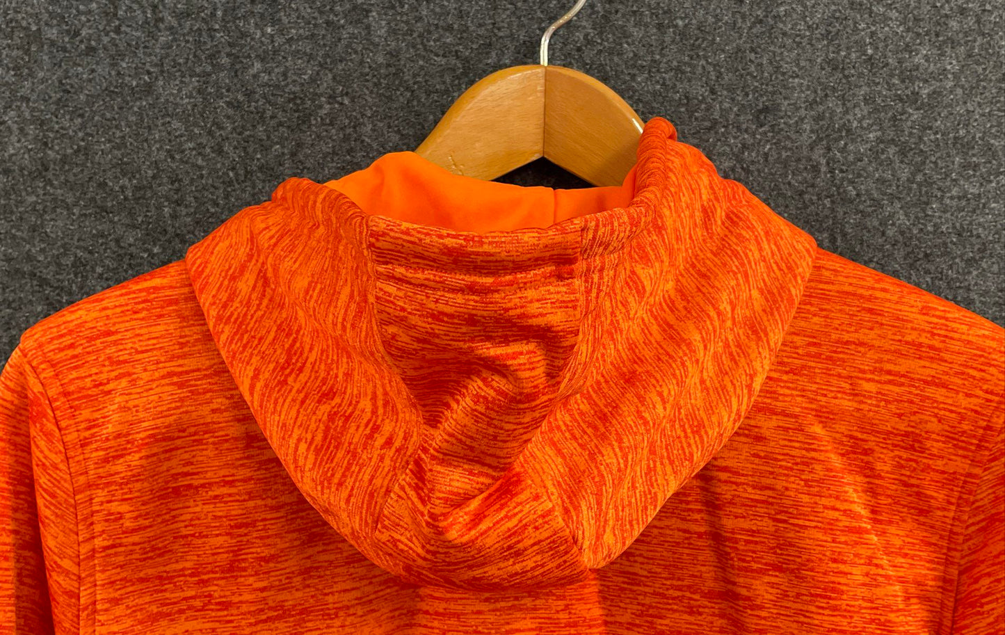 Under Armour Men's Hoodie Orange Heather ColdGear Armour Fleece Pullover NWT M