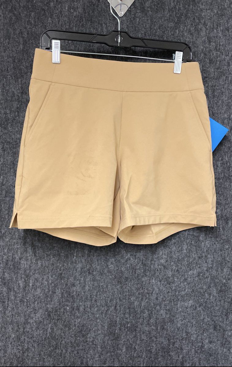 Columbia Women's High-Waisted Athletic Shorts Beige NWT Sz M