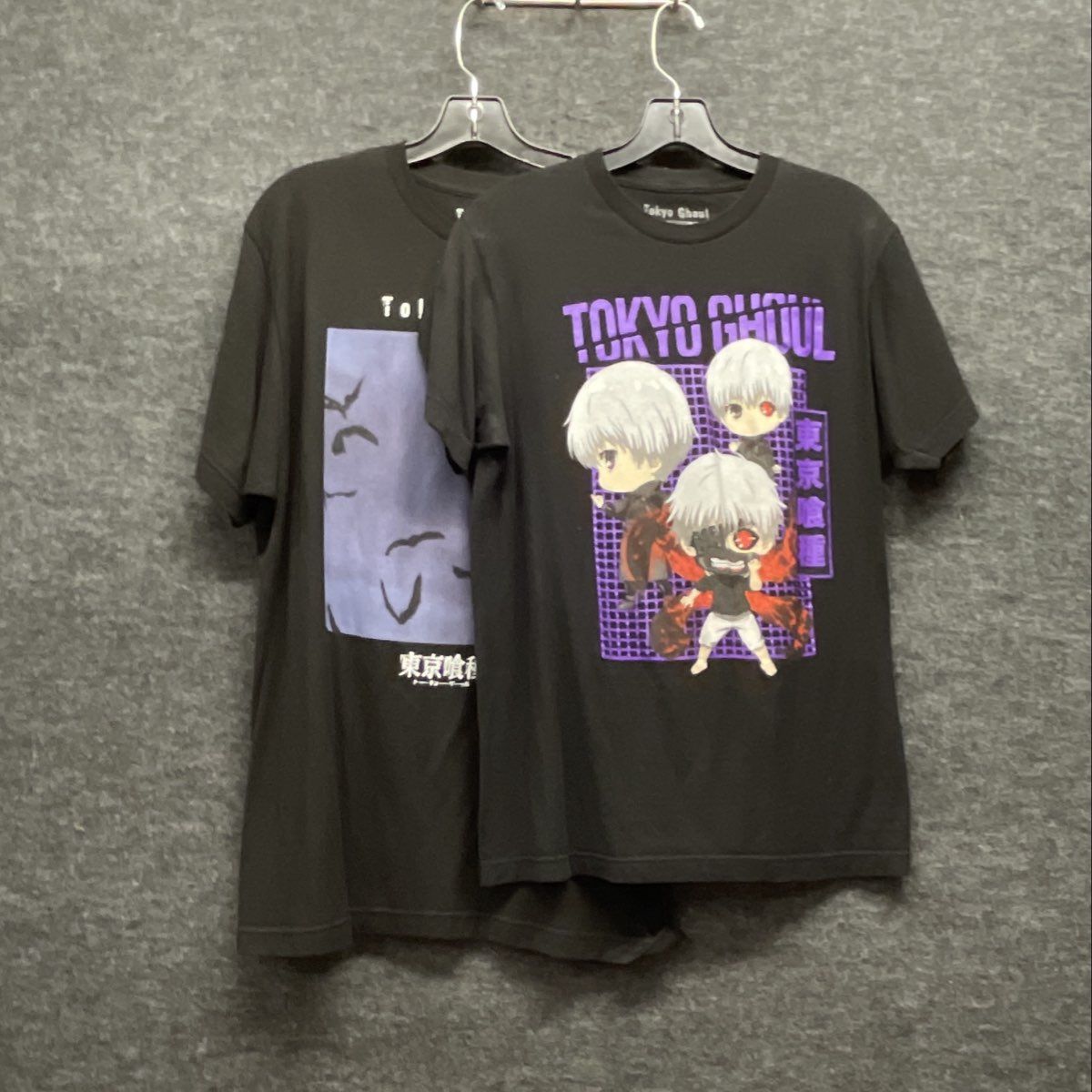 Funimation Tokyo Ghoul Men's Black Anime Graphic T-Shirts Ken Kaneki Lot 2 Sz L