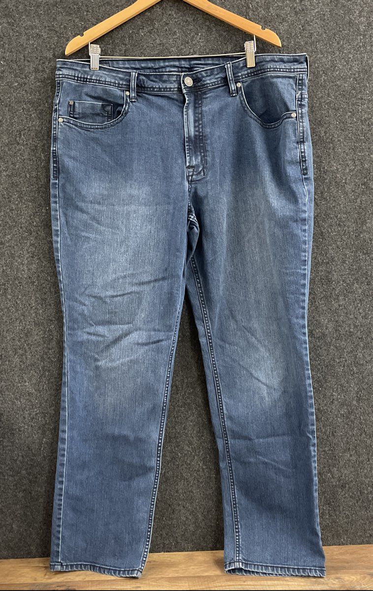 Buffalo David Bitton Men's Blue Straight Leg Repreve Denim Jeans Size 40x32