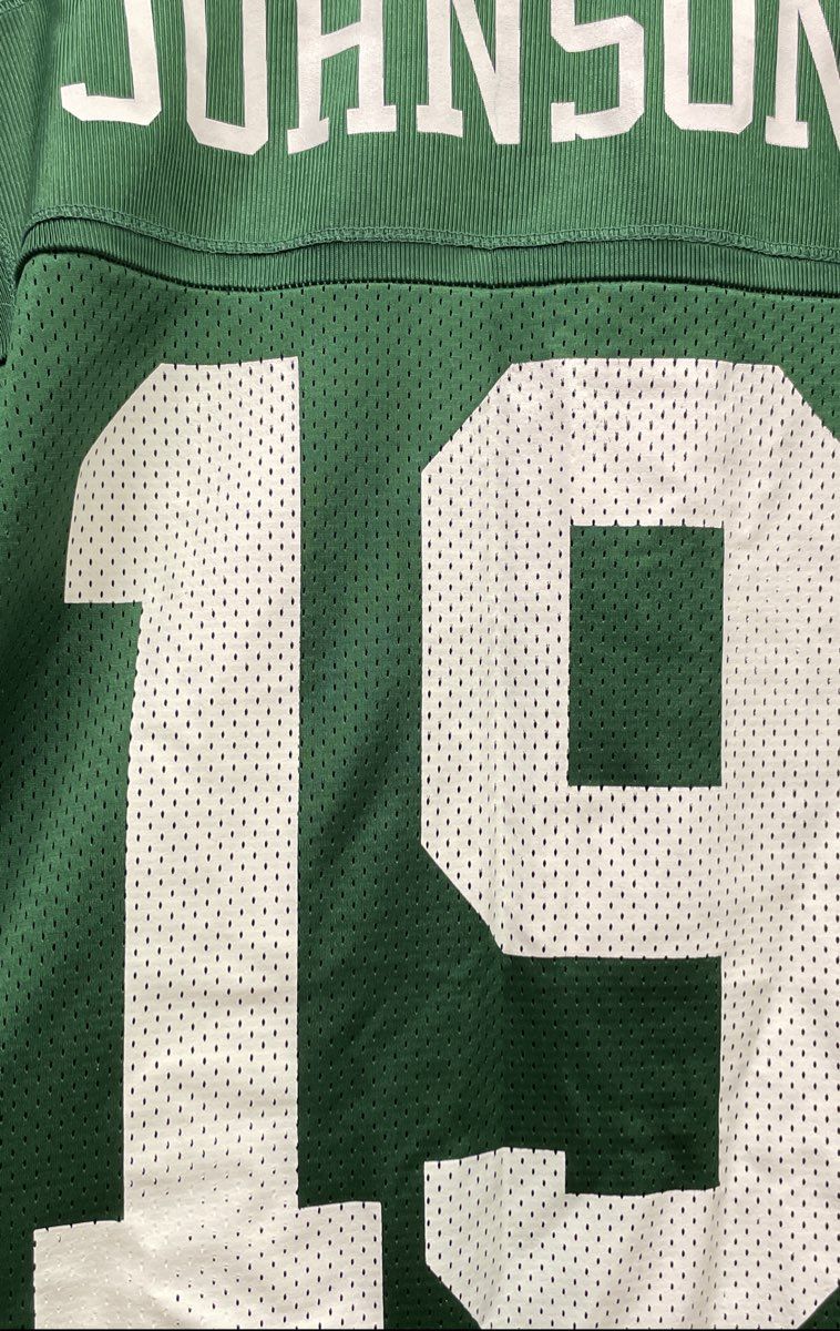 Vintage 90s Logo Athletic New York Jets Keyshawn Johnson Jersey Sz M Made USA