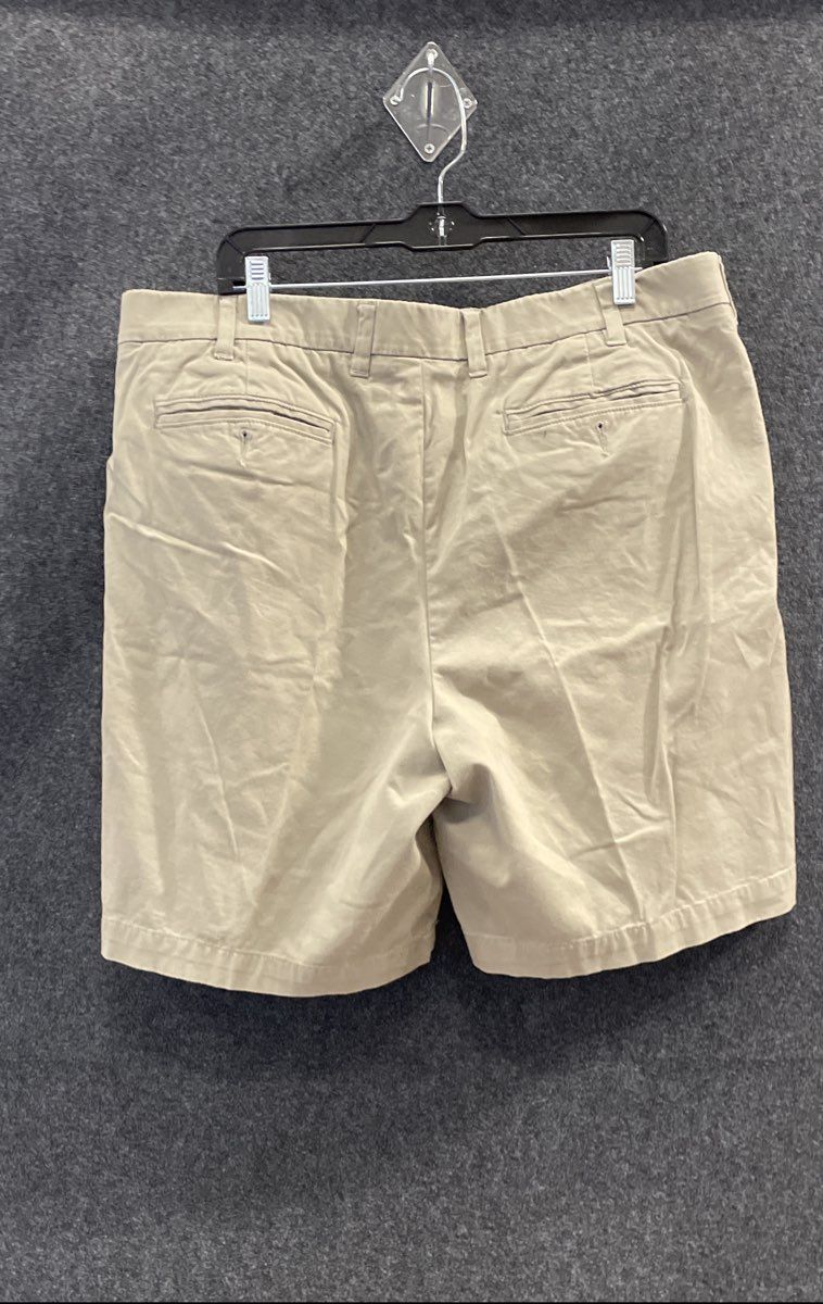 Apt. 9 Men's Khaki Chino Shorts Flat Front Stretch Cotton Blend Size 40