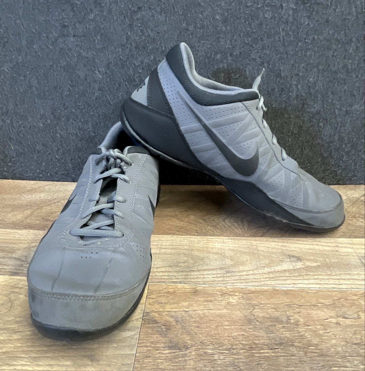 Nike Air Ring Leader Low Cool Grey Black Basketball Shoes Size 9