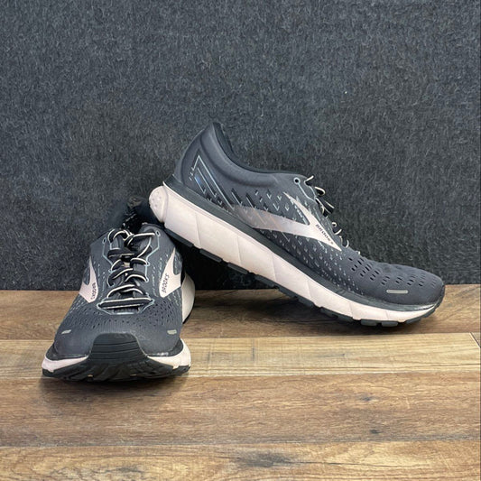Brooks Ghost 13 Ebony Black Anthracite Women's Running Shoes Size 8