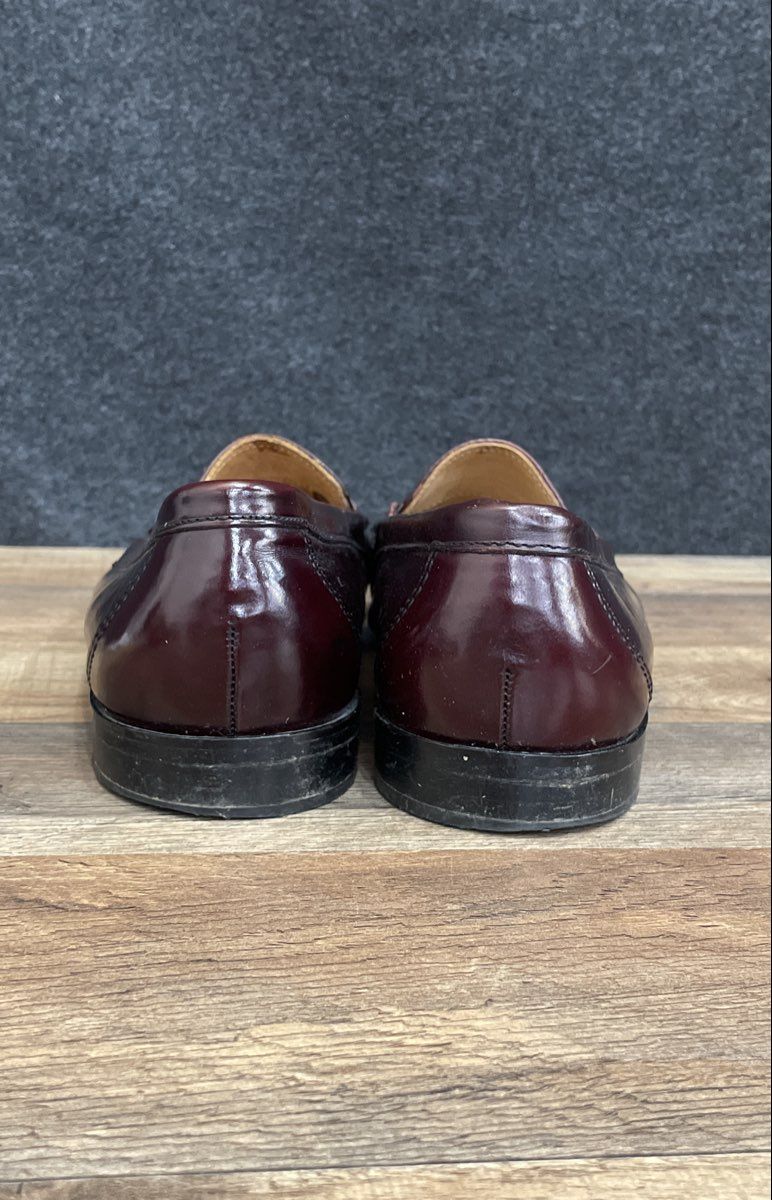 G.H. Bass & Co. Brown Leather Tassel Kiltie Loafers Dress Shoes Size 12