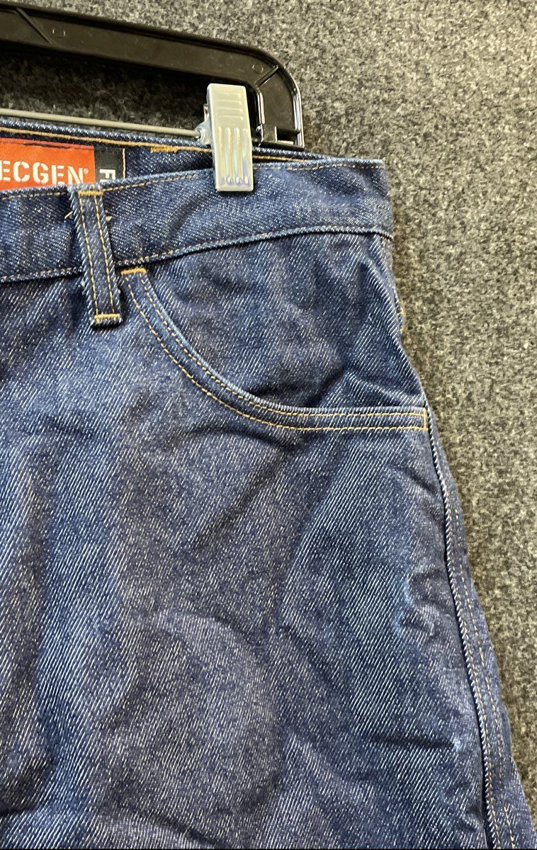Tecgen Men's Blue 14oz Fire Resistant FR Denim Jeans TCGSPJN00321 CAT 2 34x32