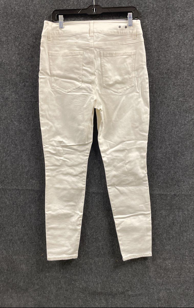 Cabi Women's Cinch Skinny High Rise Denim Jeans White NWT Size 10