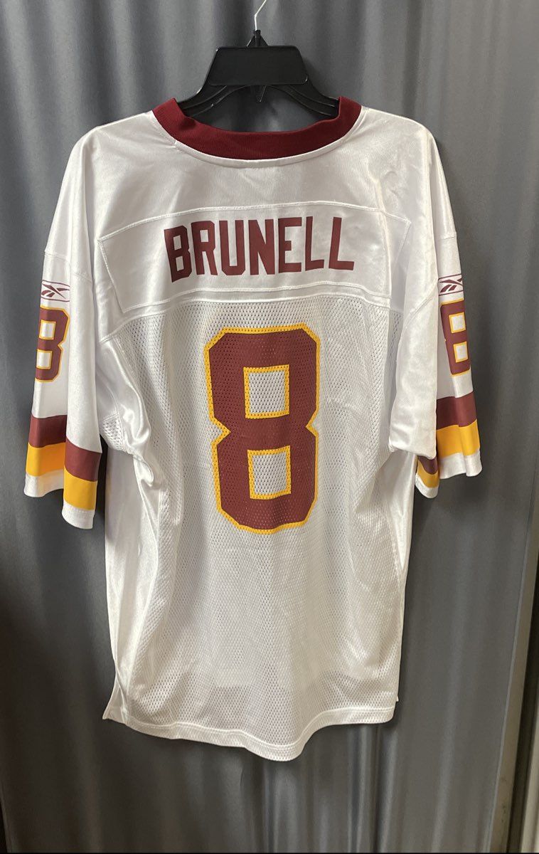 Vintage 2004 Reebok Mark Brunell Washington Redskins #8 NFL Jersey White Sz L