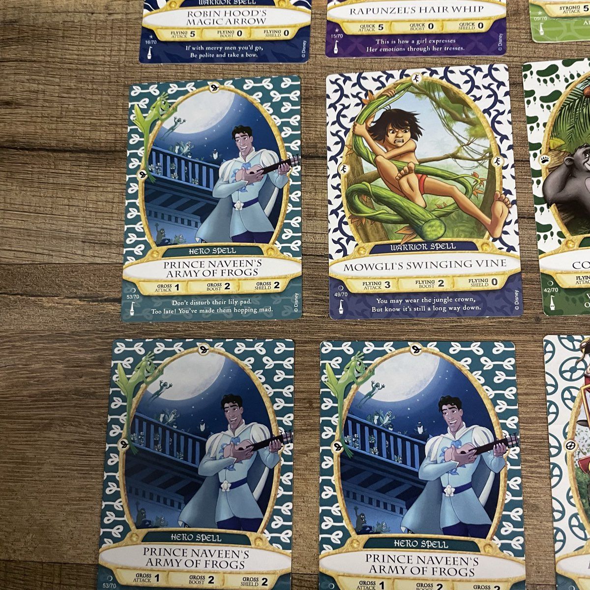 Disney Sorcerers of the Magic Kingdom Card Lot of 24 + Fantasyland Game Board