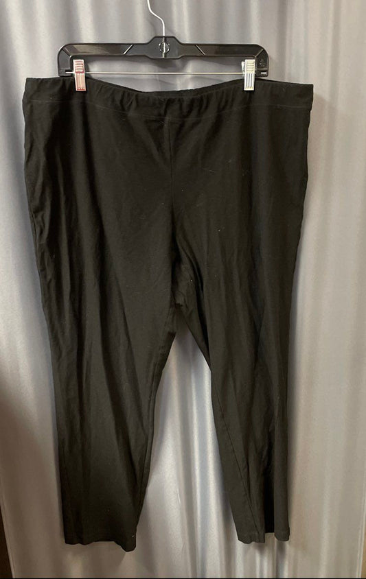 Eileen Fisher Women's Black Viscose Blend Stretch Jersey Leggings Sz XXL