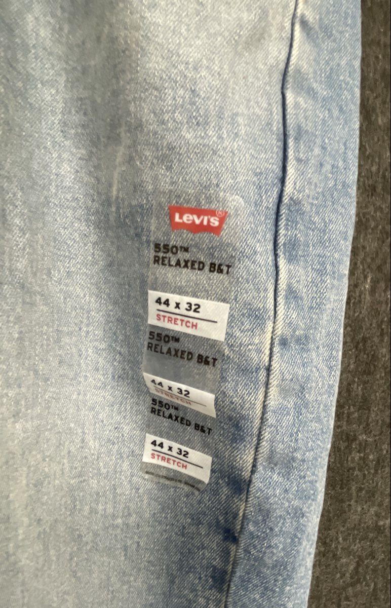 Levi's Men's 550 Relaxed Big & Tall Blue Stretch Jeans Sz 44x32 NWT