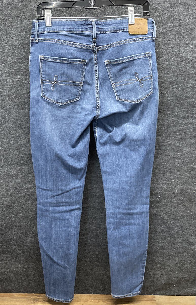 Denizen Levi's Women's Blue Mid-Rise Skinny Denim Jeans Sz 28x30