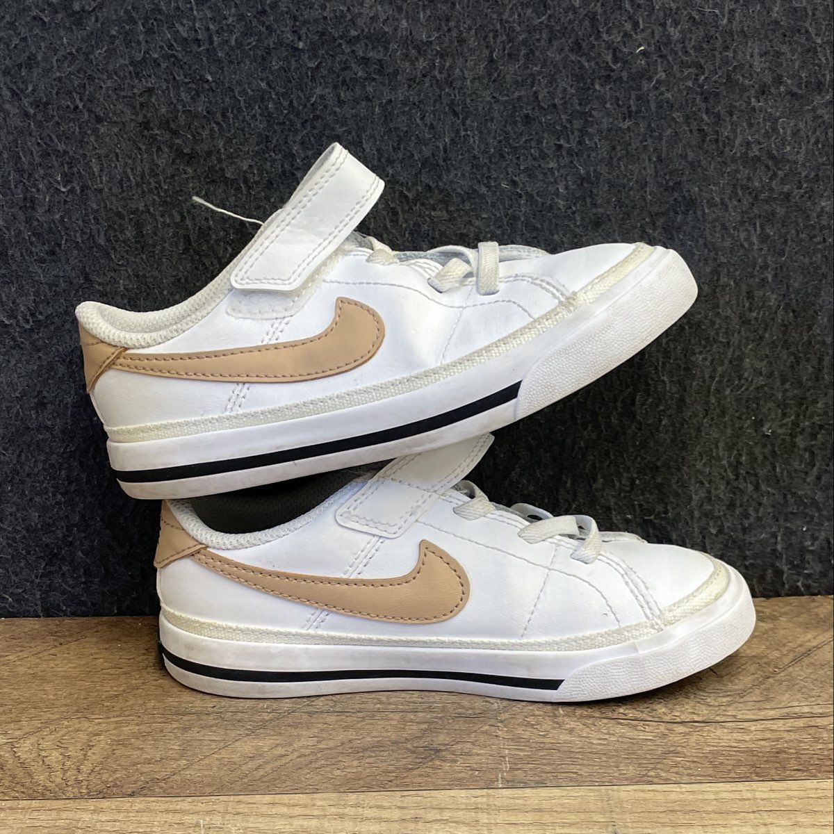 Nike Court Legacy White Desert Ochre Toddler Sneakers Size 10C DA5382-126