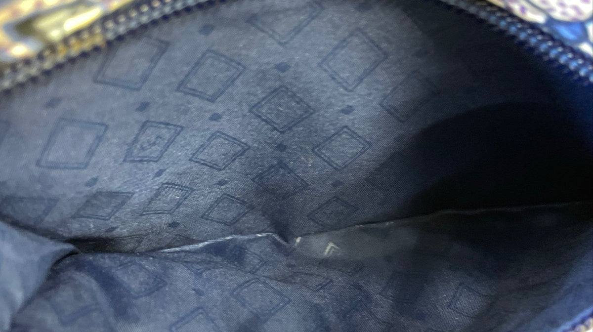 Vera Bradley Paisley Quilted Shoulder Bag and Blue Floral Wallet Lot of 2