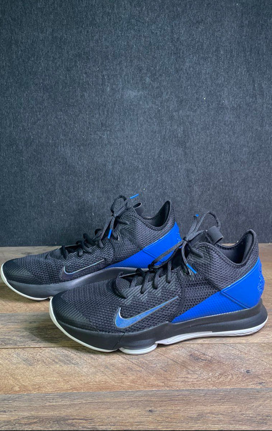 Nike LeBron Witness 4 Black Hyper Cobalt Basketball Sneakers Size 16