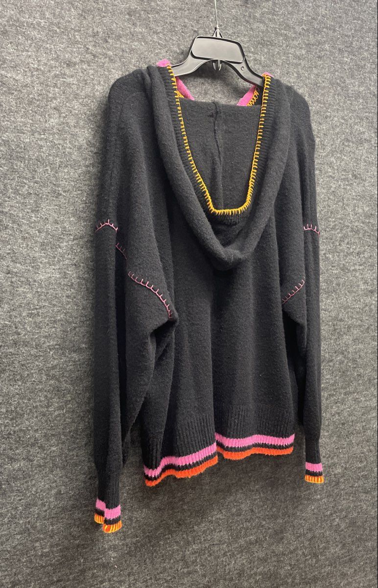Haribo Women's Black Hooded Goldbear Sled Pullover Knit Sweater Sz XL