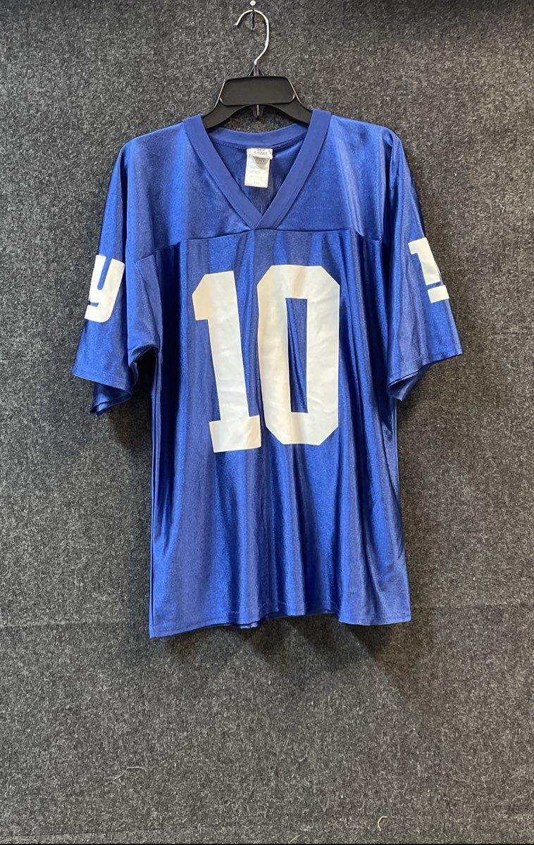NFL Team Apparel Men's New York Giants Eli Manning #10 Blue Jersey Sz M