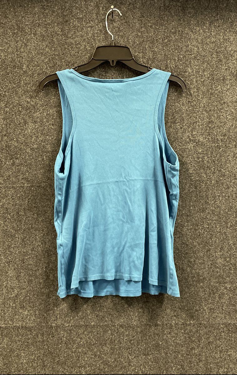 Harley-Davidson Genuine Motorcycles Eagle Graphic Ribbed Tank Top Blue Sz 1W