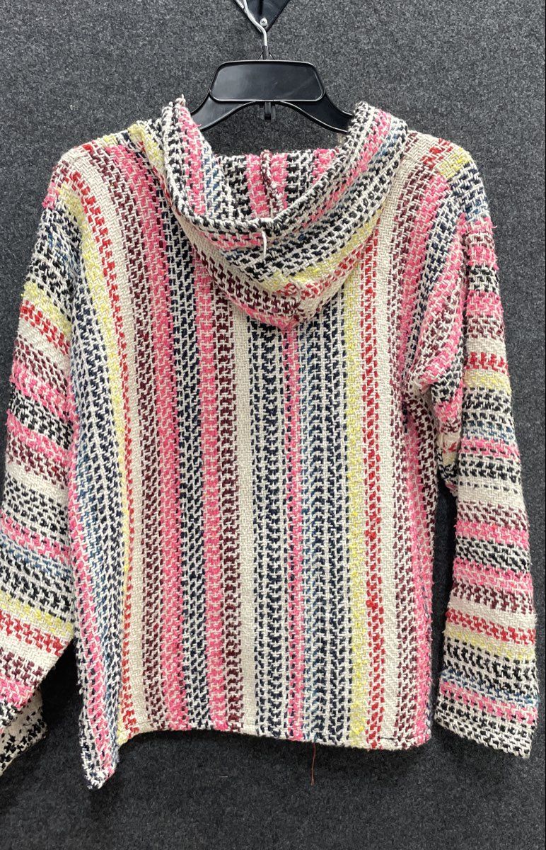 Earth Ragz & Baja Joe Men's Baja Hoodie Lot 3 Striped Woven Drug Rugs Sz S