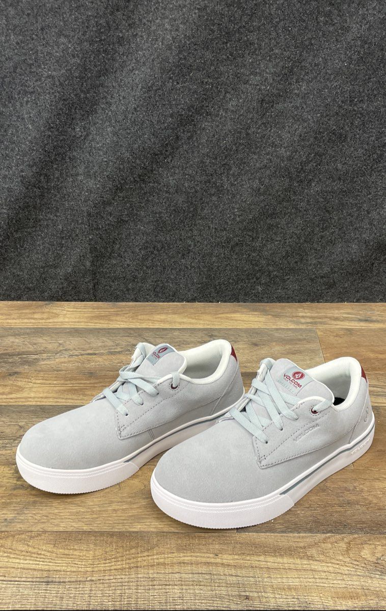 Volcom True Gray White Skate Inspired Safety Toe Work Shoe Men's Size 7.5 New