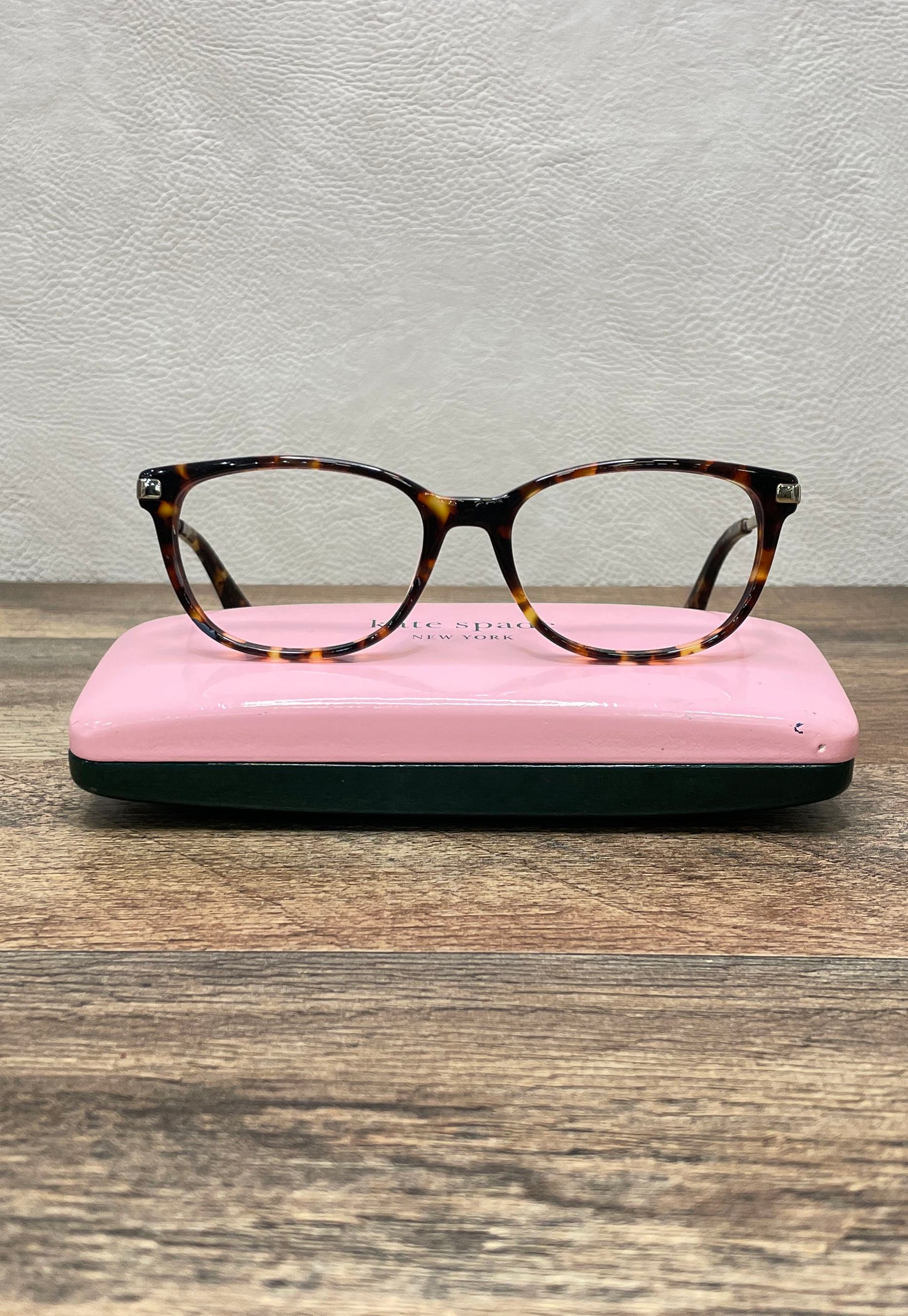 Kate Spade New York Tortoise Jailene 086 Eyeglasses Frame Pink Case 52-17-140