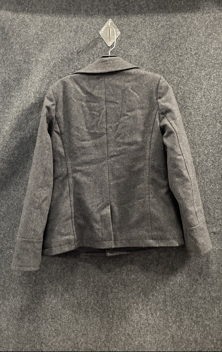 American Eagle Outfitters Women's Grey Double Breasted Wool Peacoat Size S