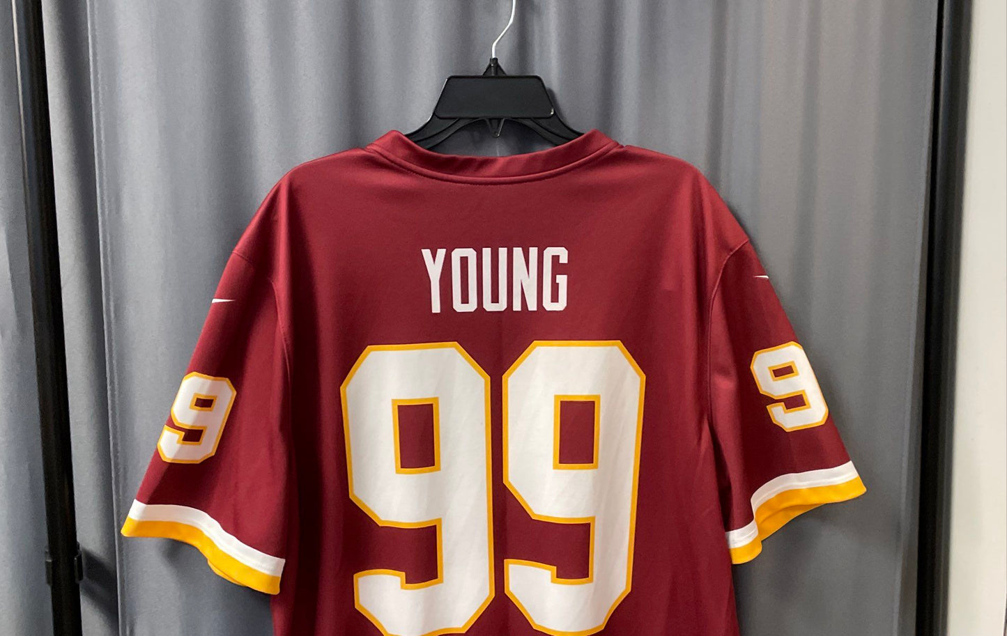 Nike Men's Washington Football Team #99 Chase Young Jersey Burgundy XL
