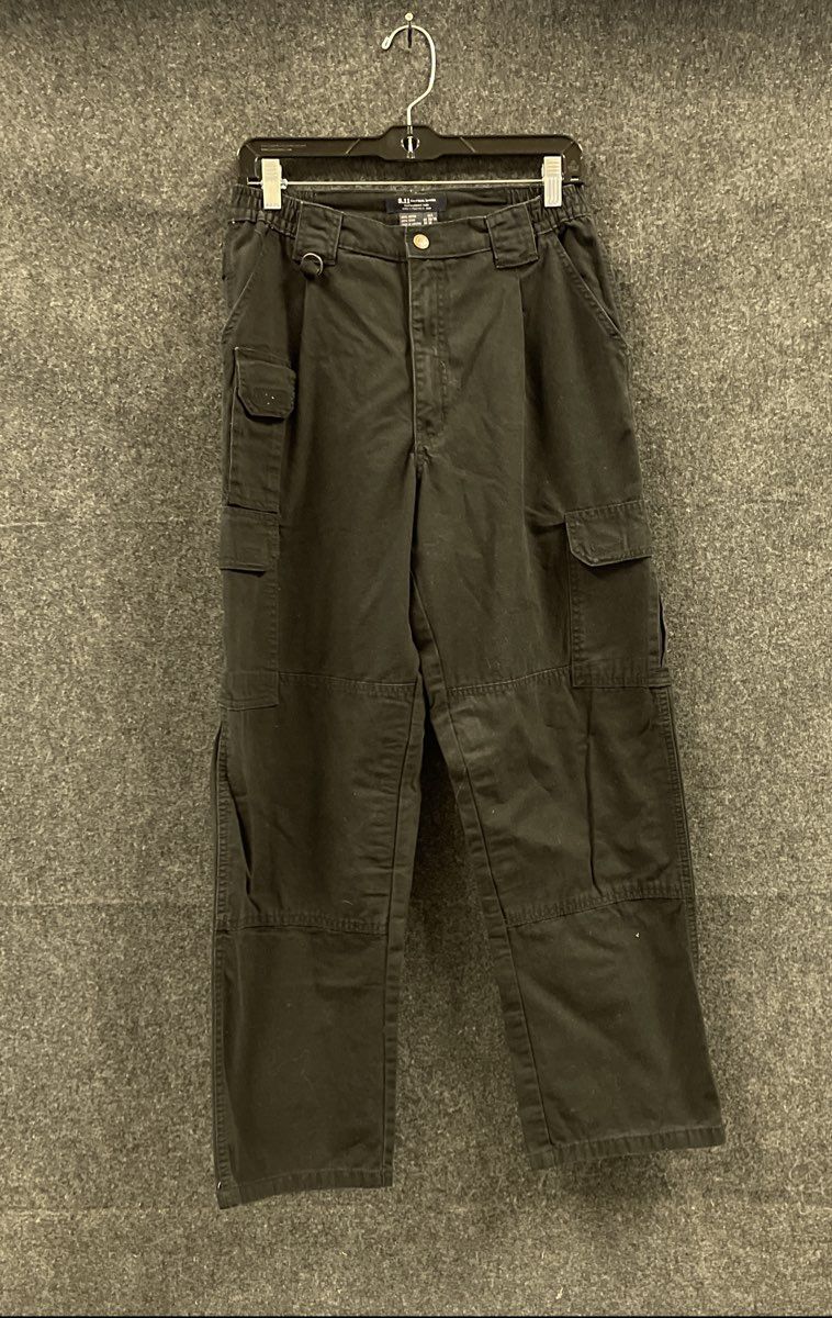 5.11 Tactical Men's 74251 Cotton Canvas Tactical Pants Black Cargo Sz 30x30